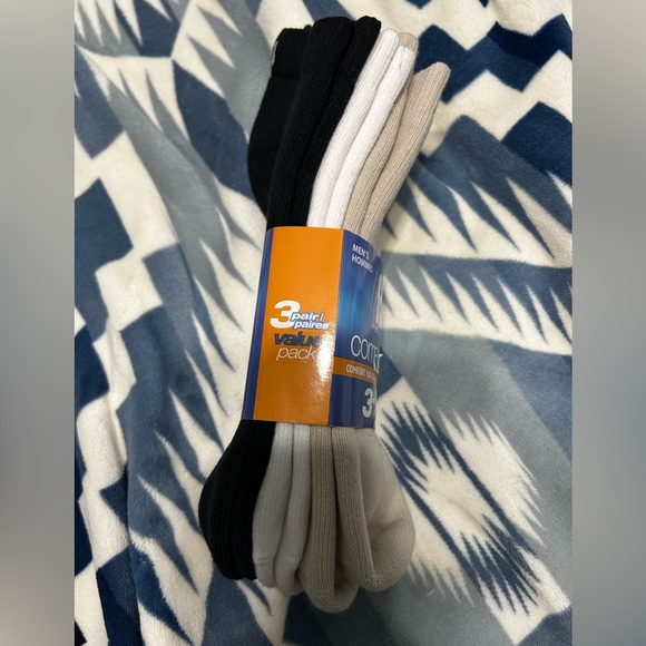 Footjoy Golf Men's Beige Comfort Sof Socks - 3 Pack ankle size 7-12 - Picture 4 of 4